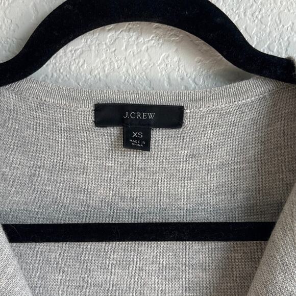 J.Crew Juliette Collarless Open Front Cardigan Sweater Blazer Duster Size Small - Picture 3 of 9